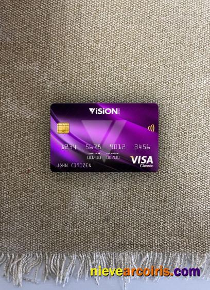 Paraguay Vision Banco bank visa classic card photolook